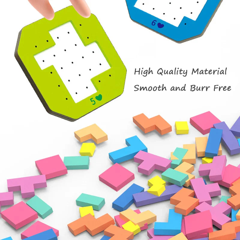 Logische Blokken Geometrische Puzzel – Educatief Speelgoed voor Kinderen