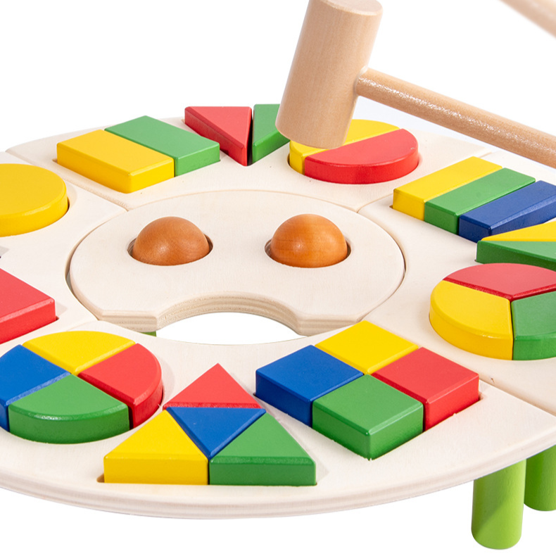 Houten Vormpuzzel voor Peuters – Kleurrijk Educatief Speelgoed voor Motoriek & Ontwikkeling (18m+)