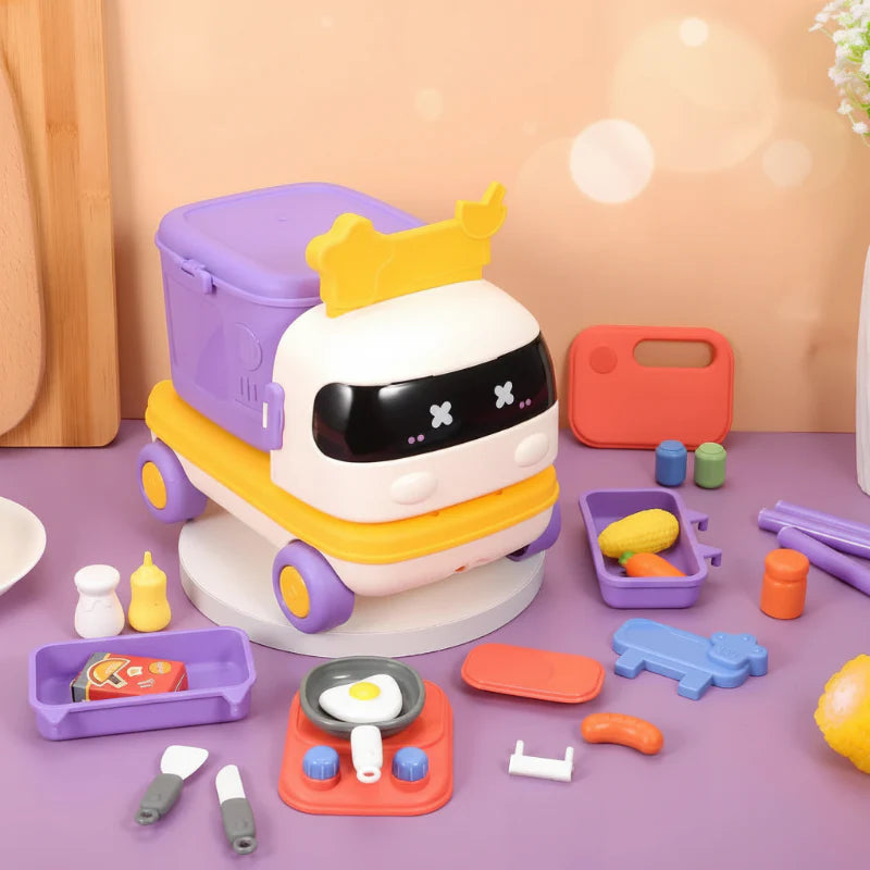 ChefMobile Speelkeuken Auto – 2-in-1 Rollenspel Speelset voor Kinderen 3+