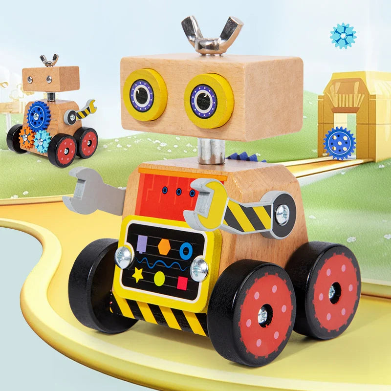 BuildBot Houten Constructiespeelgoed – Educatief Bouwspeelgoed voor Kinderen 3+ | Creativiteit & Motoriek