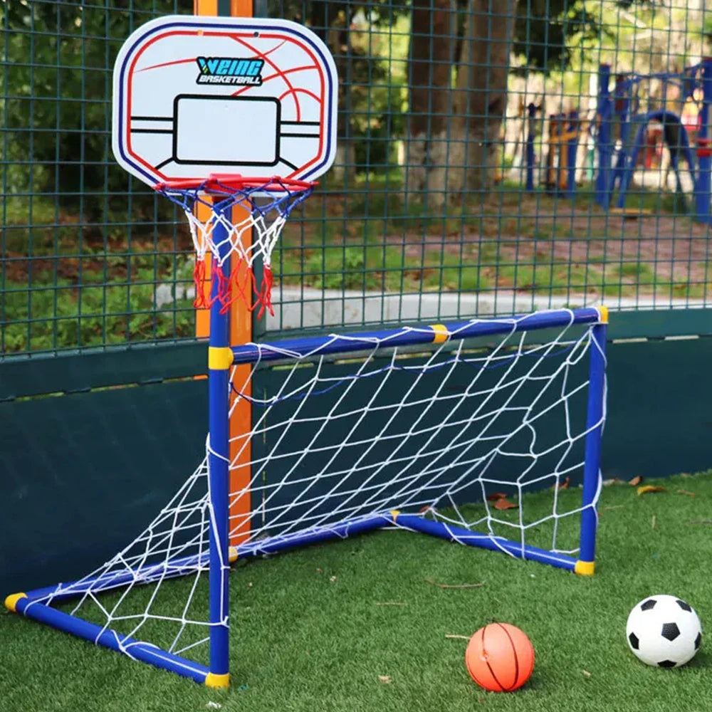 Voetbal en Basketbal Set Kinderen – 2-in-1 Speelset Buiten