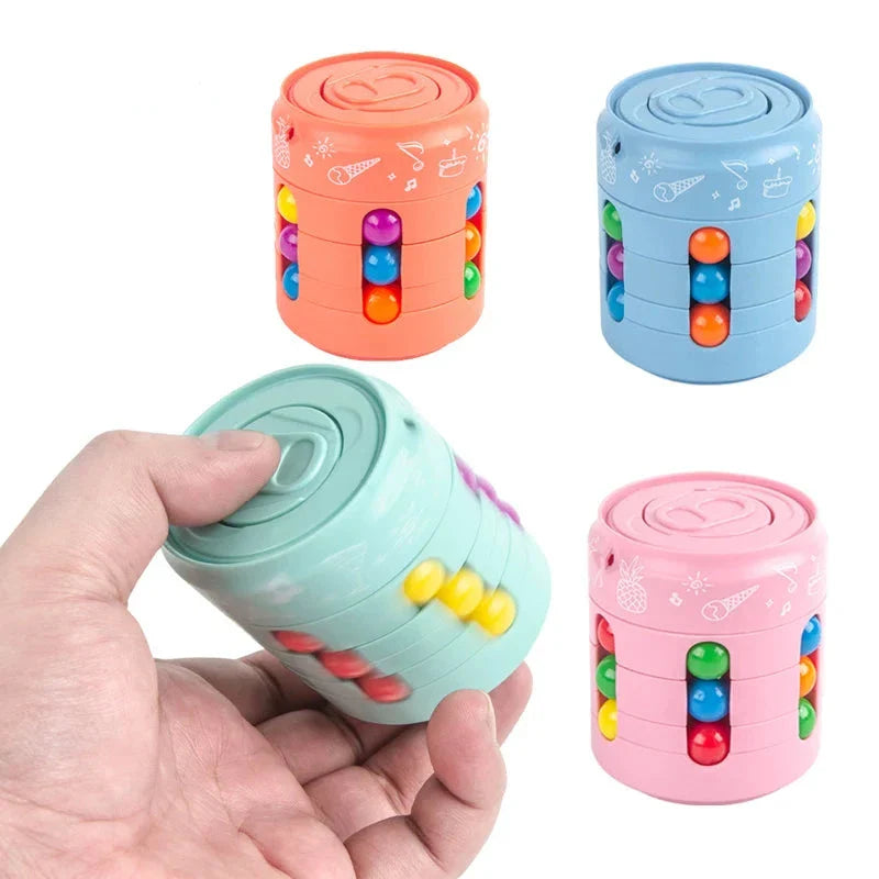 SpinMind Cube – Stressverlichting & Focus Trainer | Educatieve Fidget Kubus voor Kinderen & Volwassenen