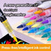 Acrylmarkers met flexibele penseelpunt voor glas, keramiek, steen, hout en papier, sneldrogende inkt op waterbasis