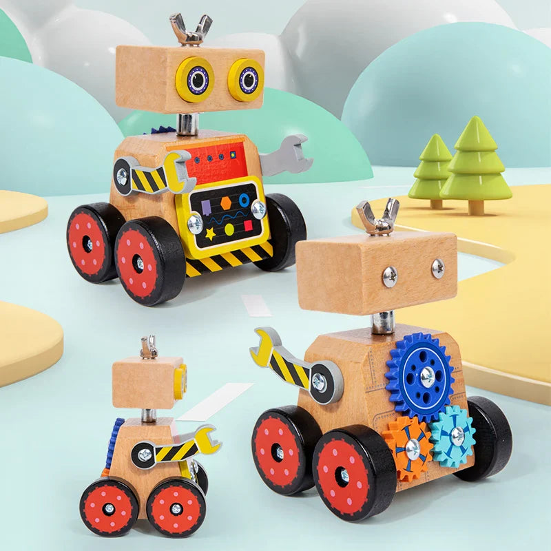 BuildBot Houten Constructiespeelgoed – Educatief Bouwspeelgoed voor Kinderen 3+ | Creativiteit & Motoriek