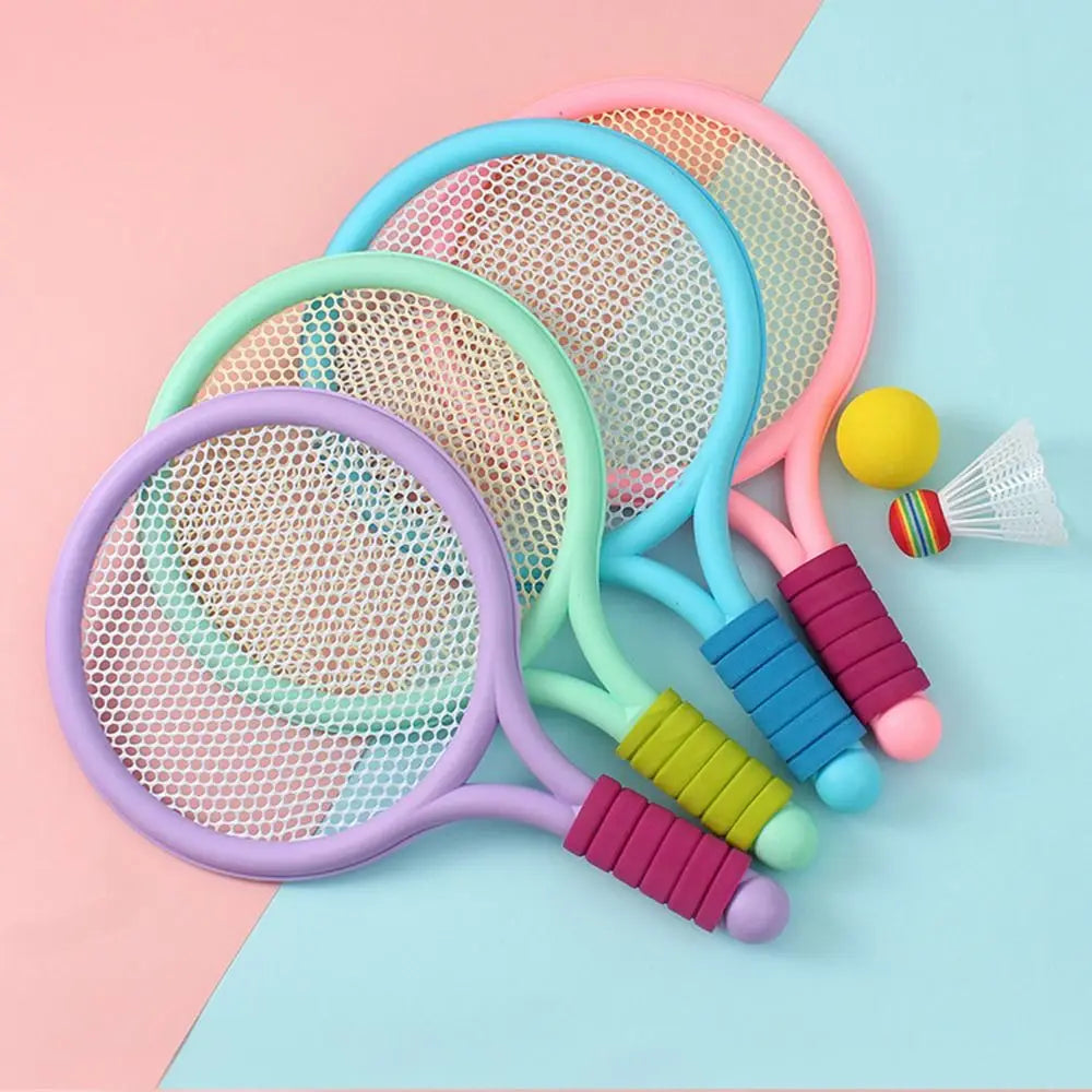 Playvora SkyBeast Duo – Kinder Racketset voor Tennis & Badminton | Veilig en Actief Buitenspeelgoed