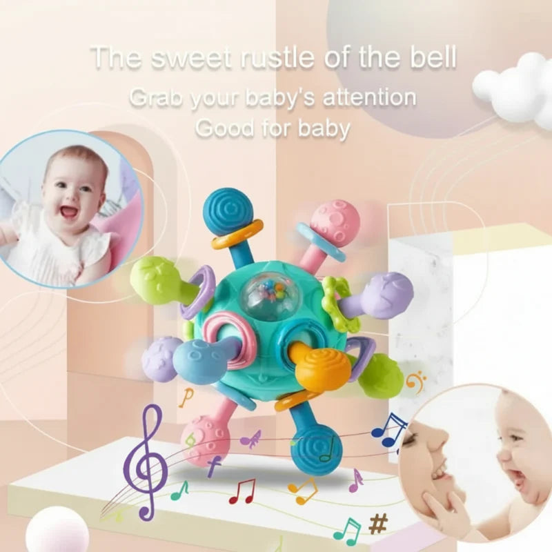 Novalyn Care GripEase Baby Bijtring Siliconen – BPA-Vrij Bijtspeelgoed voor Tandjes en Grijpen