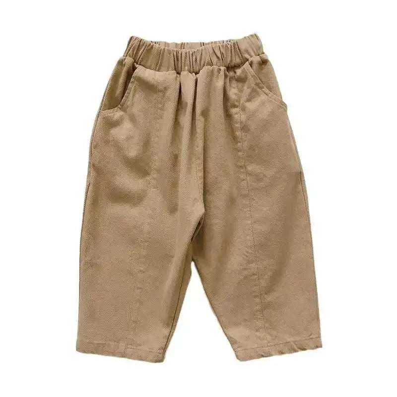 Rivano Kids FlexMove Kinderbroek – Wijde Katoenen Broek met Elastische Taille voor Jongens & Meisjes (Maat 80–140)