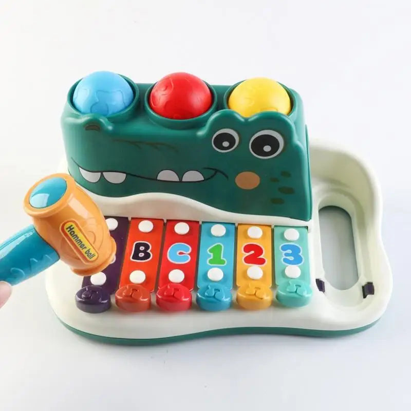 Melody xylofoon Croc – Educatief Kindermuziekspeelgoed • Stimuleer Creativiteit & Motoriek