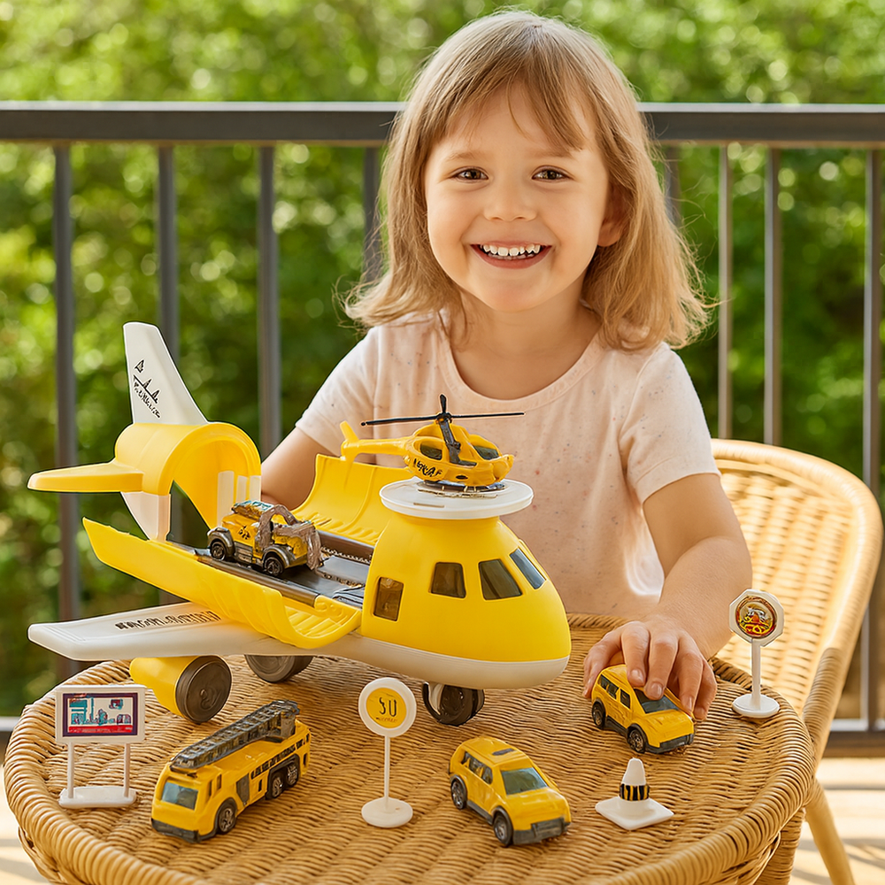 SkyPort Adventure Playset – Educatief Vliegveld Speelgoed voor Kinderen 3+ | Creatief Rollenspel & Motorische Vaardigheden