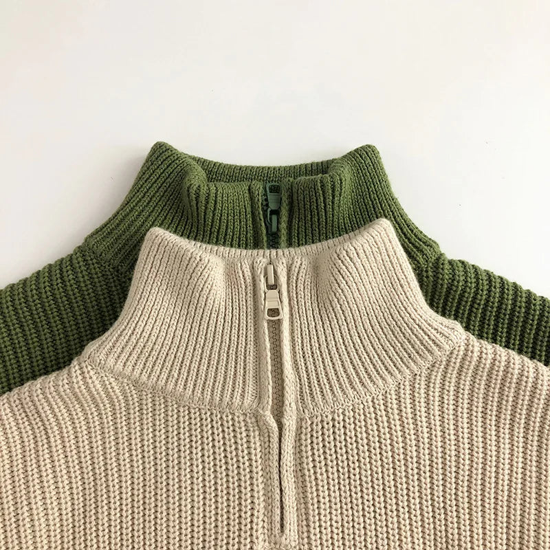 EasyZip Kinderpullover – Comfortabele Unisex Trui met Rits | Kids 0-6 jaar