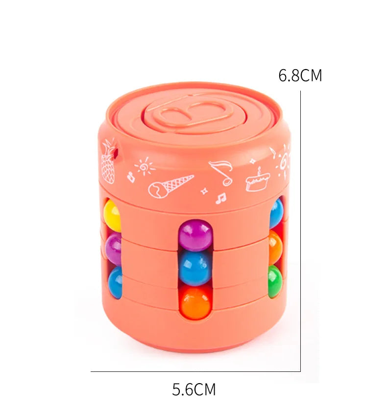 SpinMind Cube – Stressverlichting & Focus Trainer | Educatieve Fidget Kubus voor Kinderen & Volwassenen