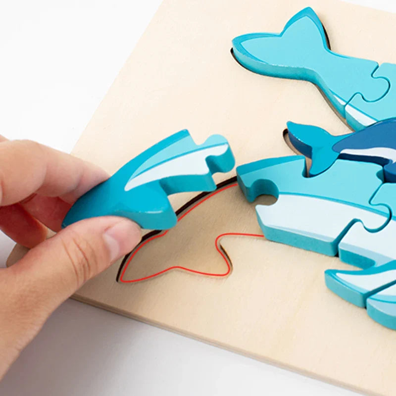 CleverCub Houten Kinderpuzzel – Leerzaam & Veilig Spel Voor 3+ Jaar