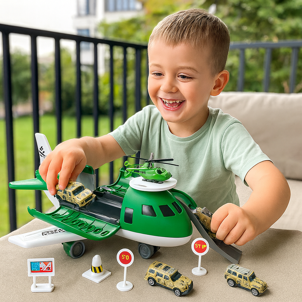 SkyPort Adventure Playset – Educatief Vliegveld Speelgoed voor Kinderen 3+ | Creatief Rollenspel & Motorische Vaardigheden