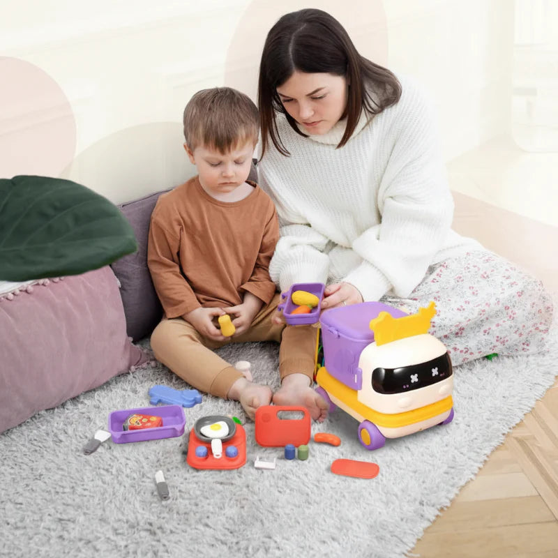 ChefMobile Speelkeuken Auto – 2-in-1 Rollenspel Speelset voor Kinderen 3+