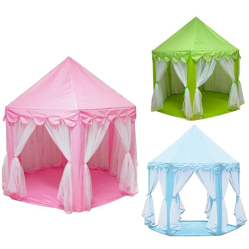 Prinsessenspeeltent Roze – Magisch Speelpaleis voor Meisjes | Eenvoudig Op te Zetten & Ademend Materiaal