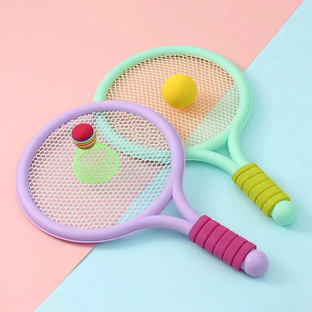 Playvora SkyBeast Duo – Kinder Racketset voor Tennis & Badminton | Veilig en Actief Buitenspeelgoed