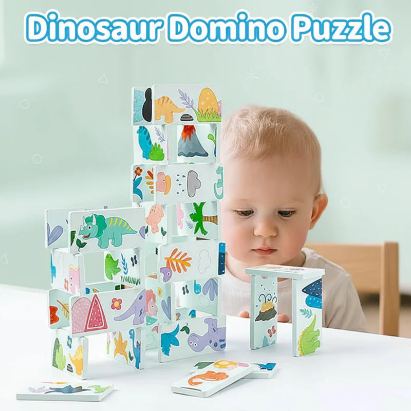 Buildaroo DinoStack – Houten Montessori Bouwspel met Dinosaurussen | Creatief & Educatief Speelgoed