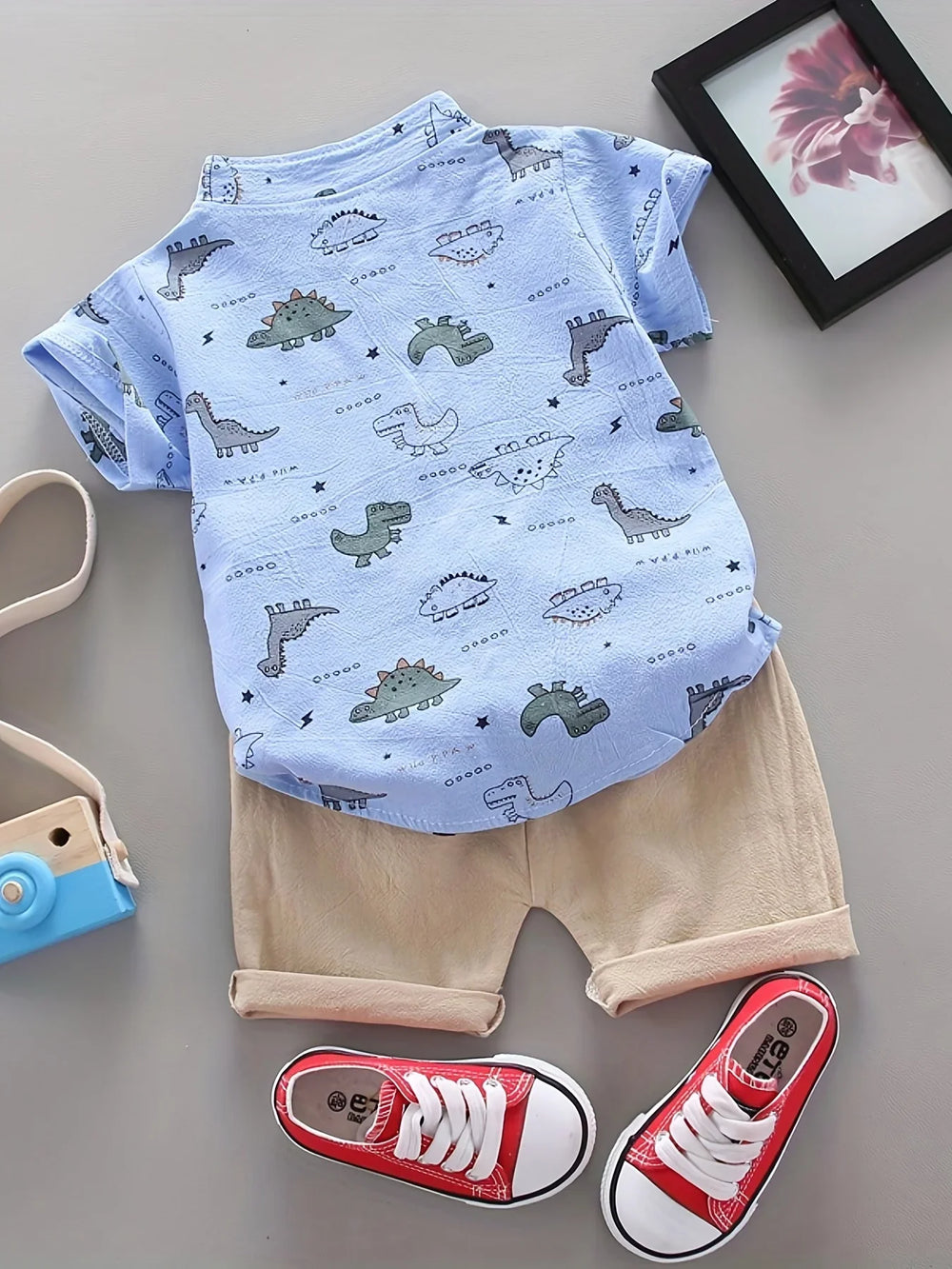 Dino Zomerset Jongens – Luchtig & Comfortabel 2-Delig Outfit | 9 mnd-3 jr