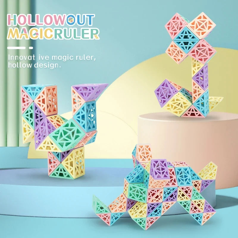 Snake Cube bouwblokkenset – figuren