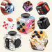 Fidget cube met 6 tactiele zijden – stille klikknoppen, stalen rolbal, zakformaat | fidgetkubus