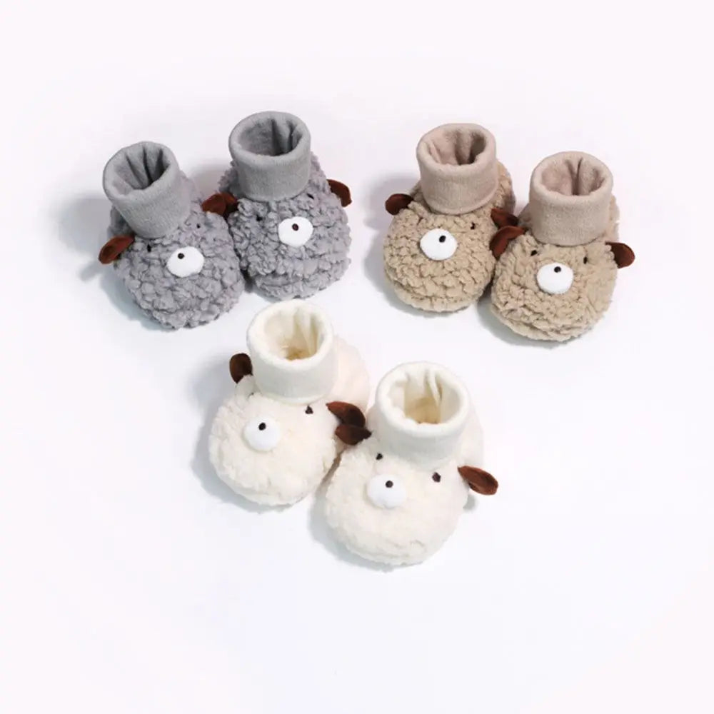 CuddlePaws – Schattige Beertjes – Warme Baby Slofjes