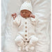 Gebreide babyromper van zachte katoenen stof, unisex, voor baby's van 0 tot 2 jaar