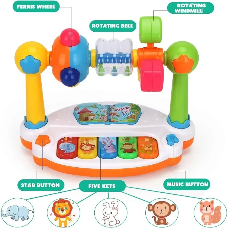 Baby Muziek Speelgoed – Interactieve Piano met Geluid & Activiteiten (0+)