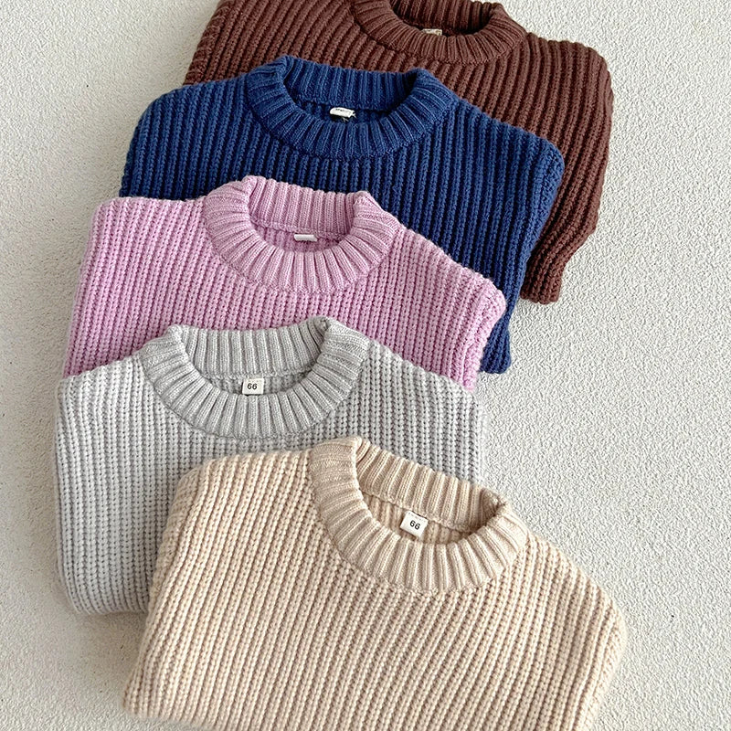 Arvella Junior CozyWeave Kids Pullover – Zachte Unisex Katoenen Kindertrui voor Herfst en Winter