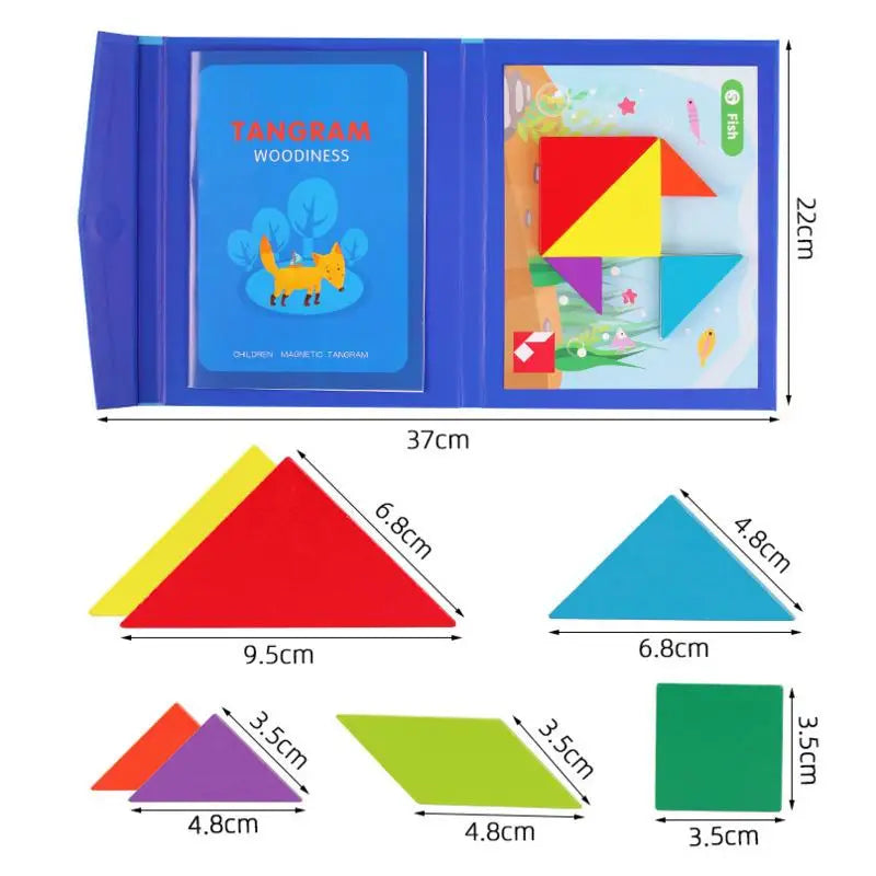 LogicCraft – Educatieve Houten Tangram Puzzel voor Kinderen