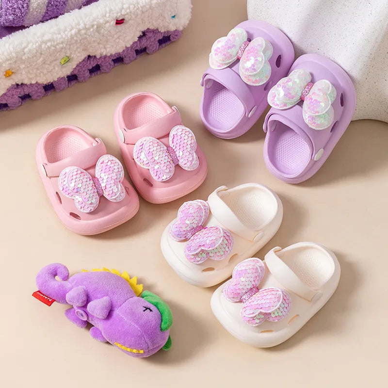 TinyCharm Zachte Sandalen – Meisjes Slippers Vlinder