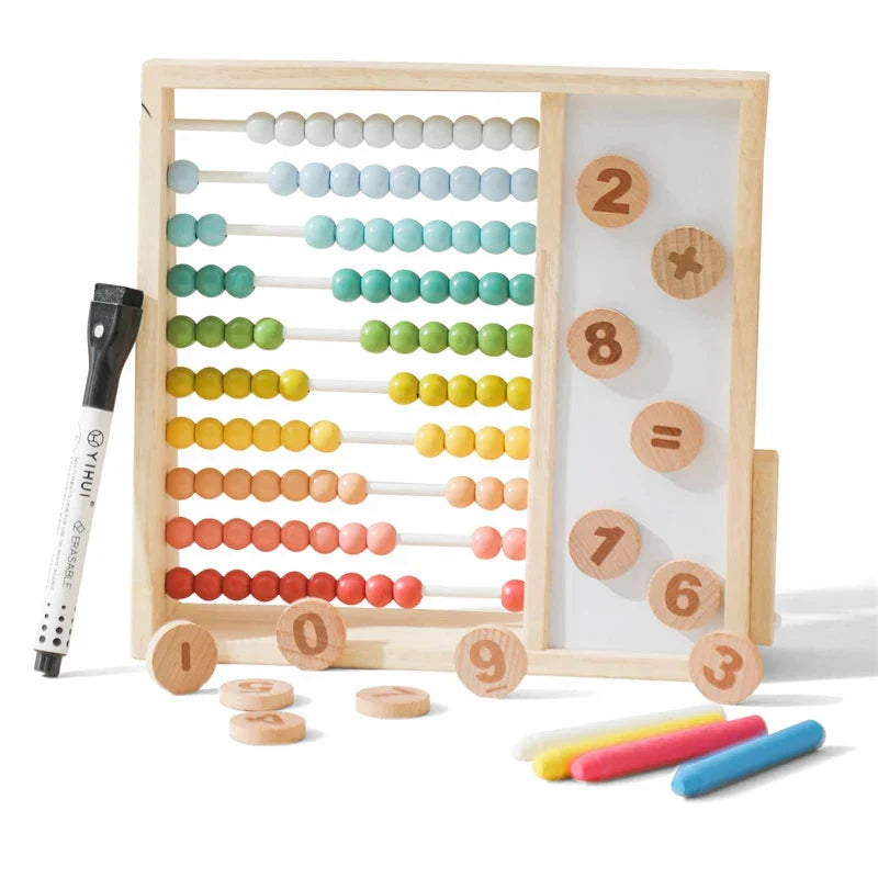 Telraam Kind Hout – Leren Rekenen Speelgoed (3+)