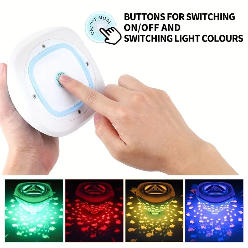 LumiWave GlowFish Waterlicht – Kleurrijke Bad- en Zwembadverlichting met Visprojecties