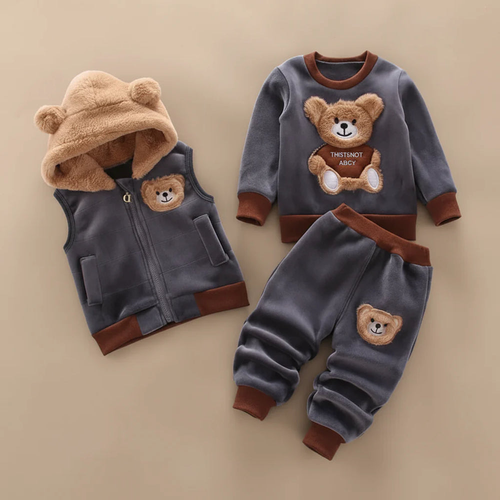 Warme Peuter Winter Set – BearHaven Hoodie & Broek