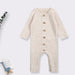 Gebreide babyromper van zachte katoenen stof, unisex, voor baby's van 0 tot 2 jaar