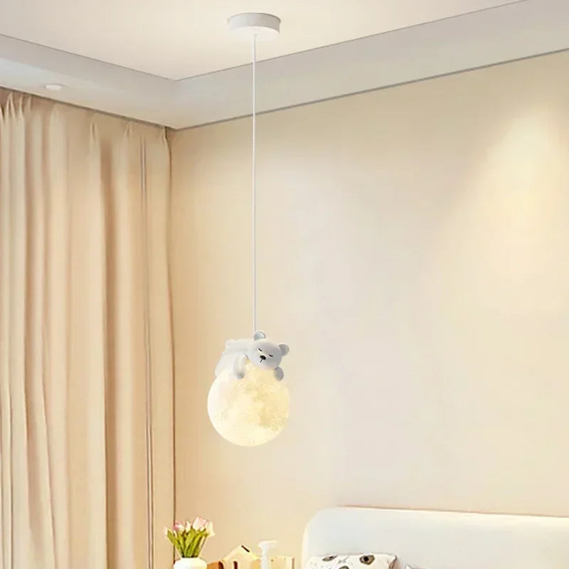 Kinderkamer Hanglamp Beer of Konijn – Warm LED Licht Babykamer