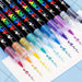 Acrylmarkers met flexibele penseelpunt voor glas, keramiek, steen, hout en papier, sneldrogende inkt op waterbasis