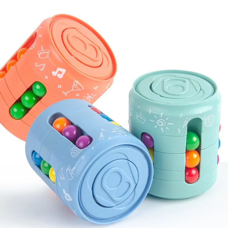 SpinMind Cube – Stressverlichting & Focus Trainer | Educatieve Fidget Kubus voor Kinderen & Volwassenen