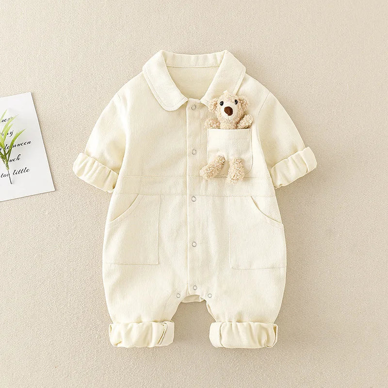 Baby Denim Jumpsuit – TrailSoft Playsuit voor Peuters