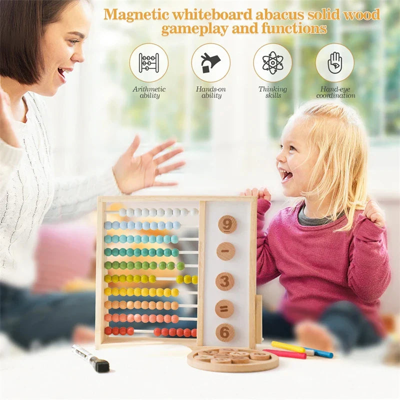 Telraam Kind Hout – Leren Rekenen Speelgoed (3+)