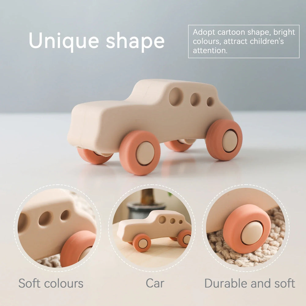 PlayRover Rollen & Bijten – Siliconen Voertuig Bijtspeeltje