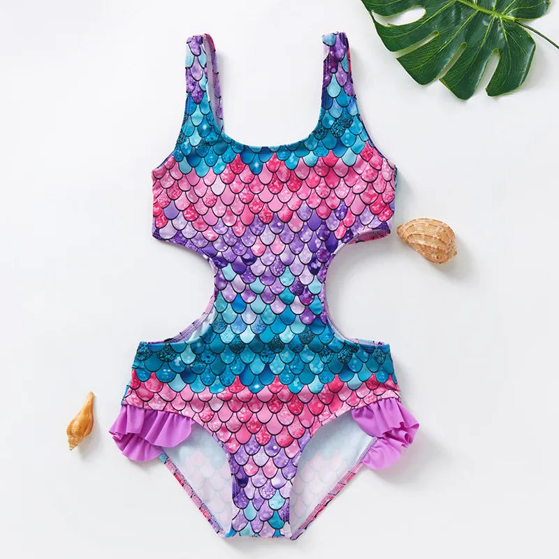 Sneldrogende Meisjes Bikini met Vrolijke Print – Comfortabel & Zomerproof (0-11 jaar)