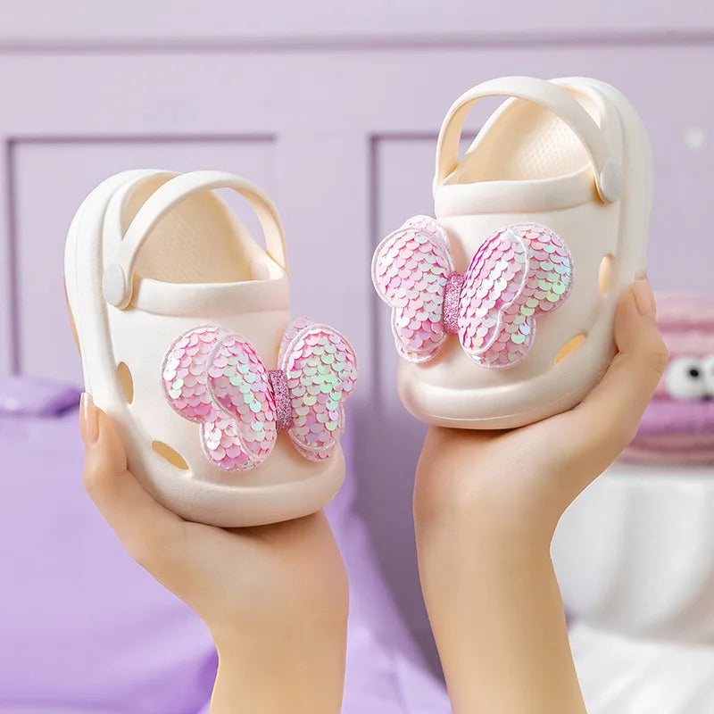 TinyCharm Zachte Sandalen – Meisjes Slippers Vlinder