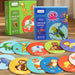 Houten dierenpuzzel met draaibare blokken, 36 puzzelstukjes voor 12 dieren in drie delen, montessori speelgoed voor peut