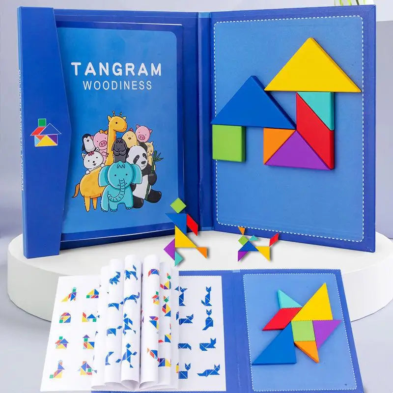 LogicCraft – Educatieve Houten Tangram Puzzel voor Kinderen
