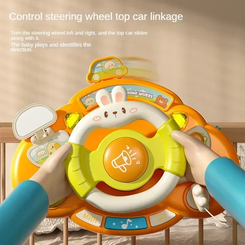 Interactief Babyspeelgoed Stuur – Muziek & Geluid voor Onderweg (1+)