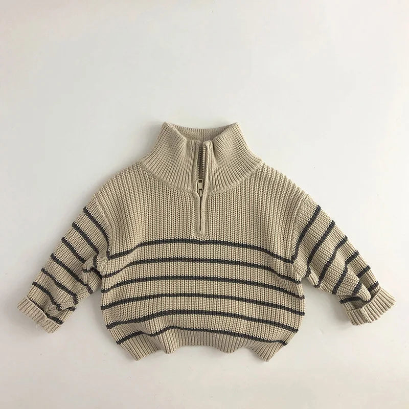 EasyZip Kinderpullover – Comfortabele Unisex Trui met Rits | Kids 0-6 jaar