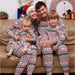 Kerstpyjama voor het hele gezin, tweedelige set van katoenmix, in baby-, kinder-, dames- en herenmaten