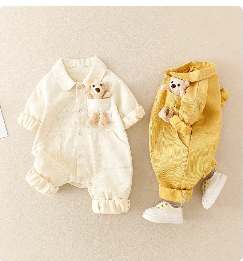 Baby Denim Jumpsuit – TrailSoft Playsuit voor Peuters