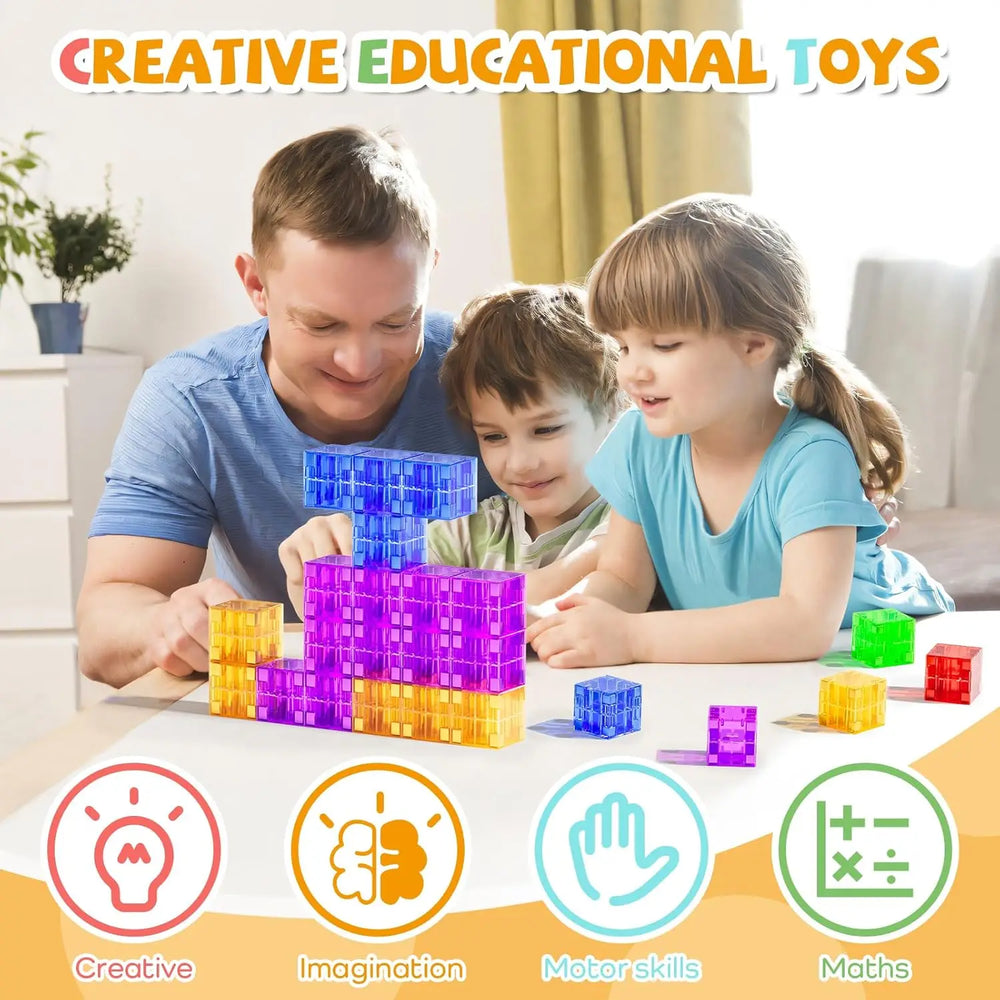 Magnetische Bouwblokken voor Kinderen – MagnaCraft Set