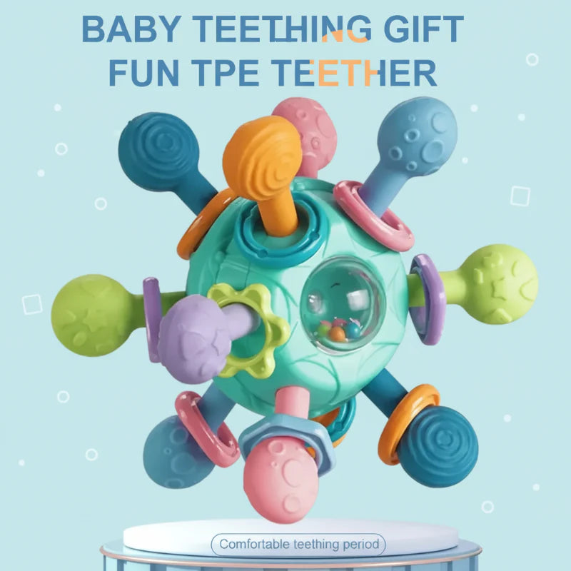 Novalyn Care GripEase Baby Bijtring Siliconen – BPA-Vrij Bijtspeelgoed voor Tandjes en Grijpen